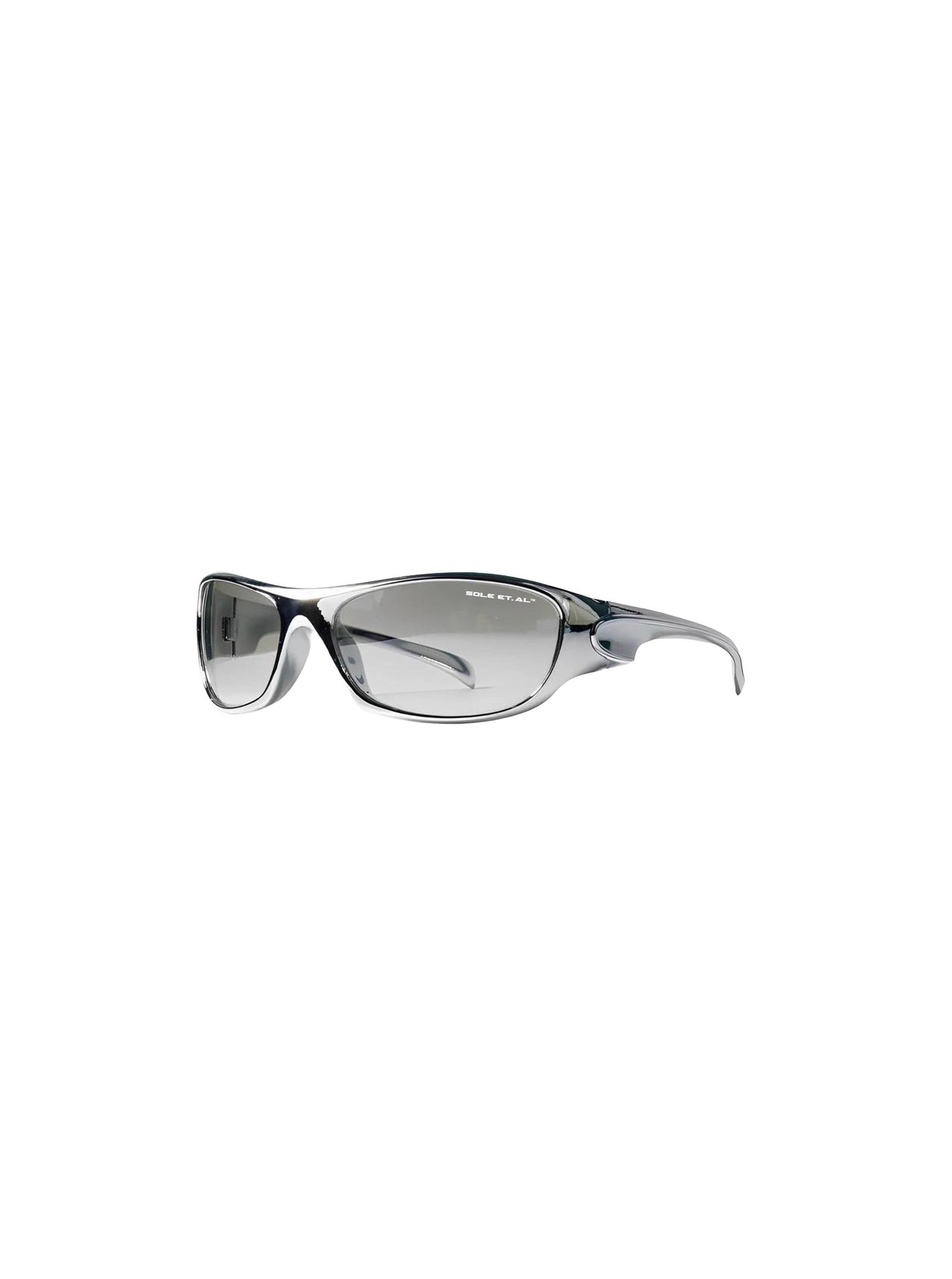 Sole et. Al Racer Glasses : Metallic Silver
