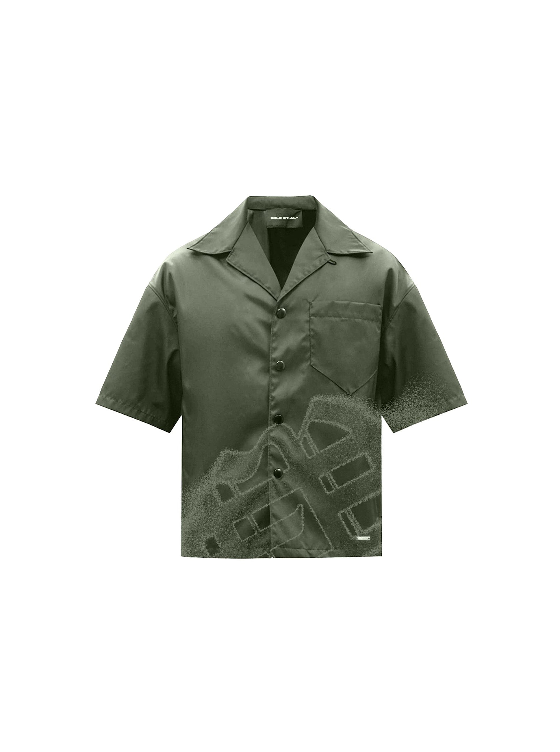 Sole et. Al Revølutiøn Silk Shirt : Military Green