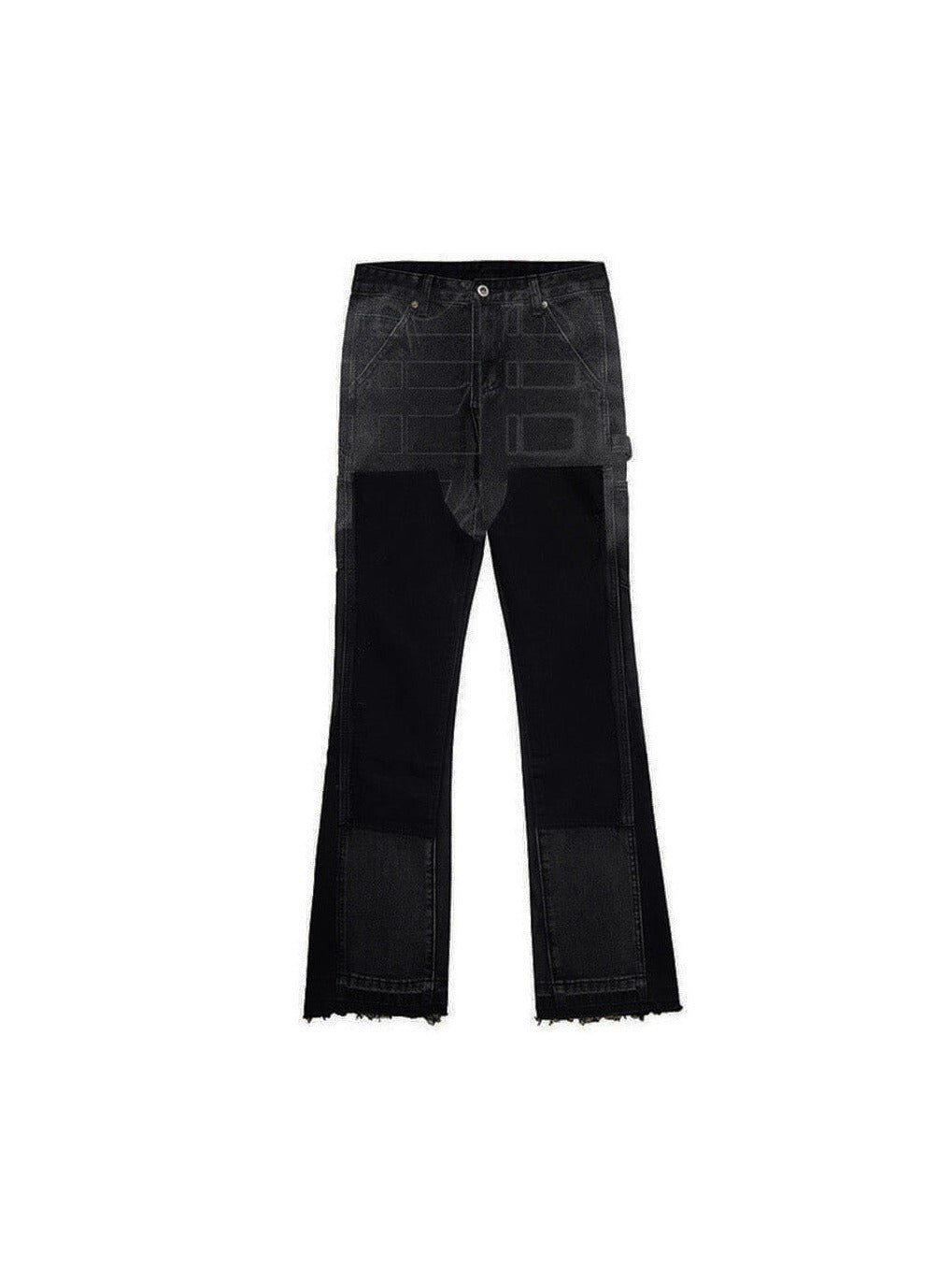 Sole et. Al Metro Flared Carpenter Denim Jeans : Black