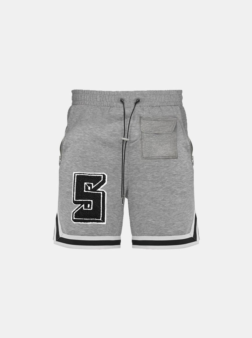 Sole et. Al Varsity Court Shorts : Grey