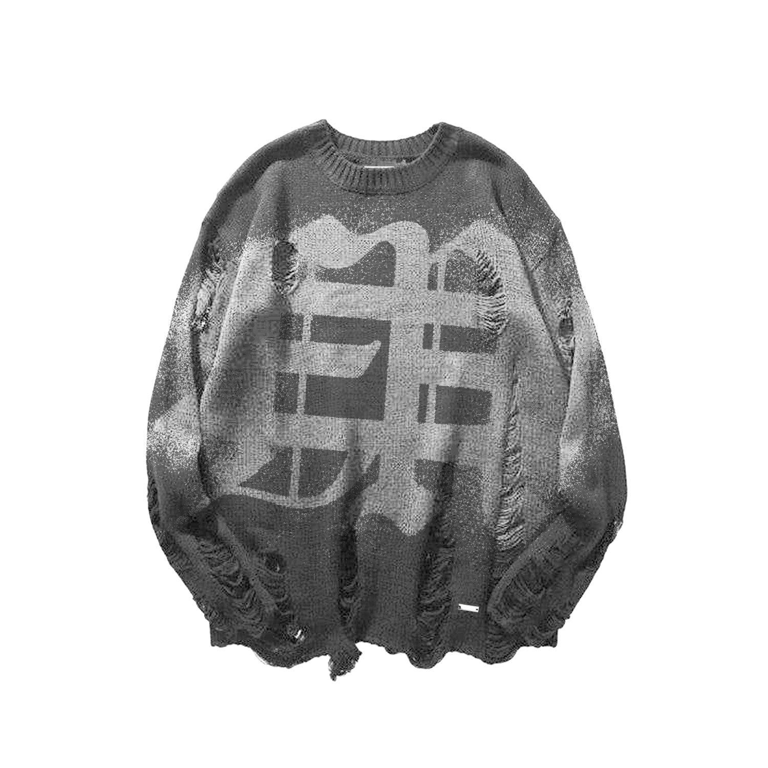Sole et. Al Metrø Identity Distressed Knit Sweater : Grey